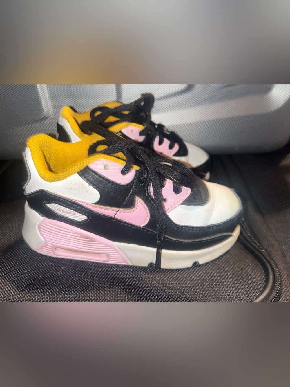Nike Black and Yellow Athletic Sneakers